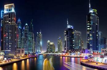 Dubai Cityscape at night