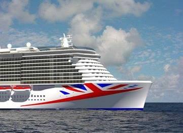 Rendering of new P&O Cruise Ship