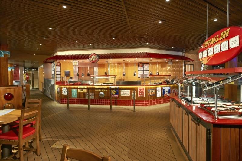 Guy Fieri's burger joint on Carnival