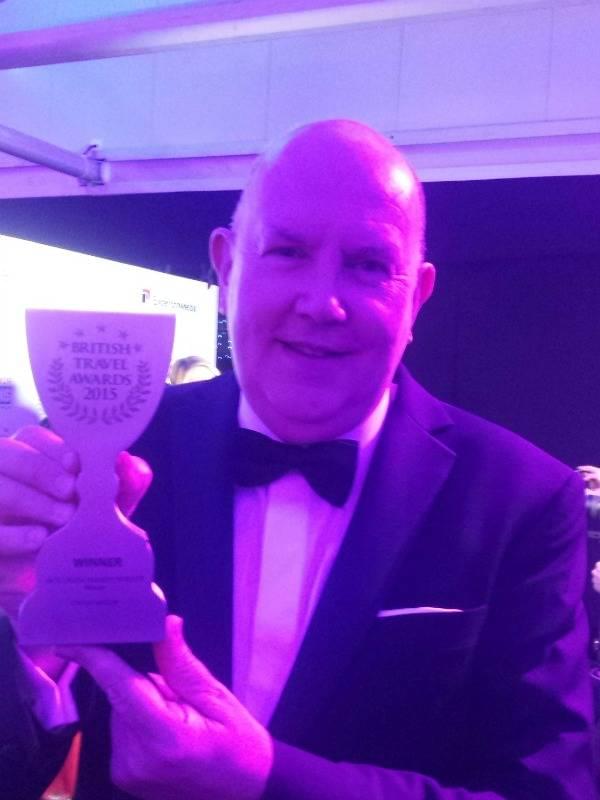 Our Director Steve Boardman was at the British Travel Awards to accept our win!