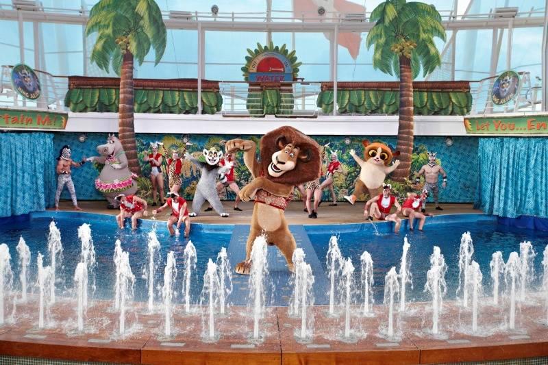 Alex the Lion onboard Anthem of the Seas