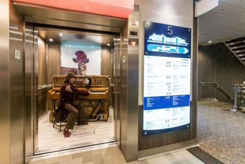 The Stowaway Piano Player onboard Anthem of the Seas