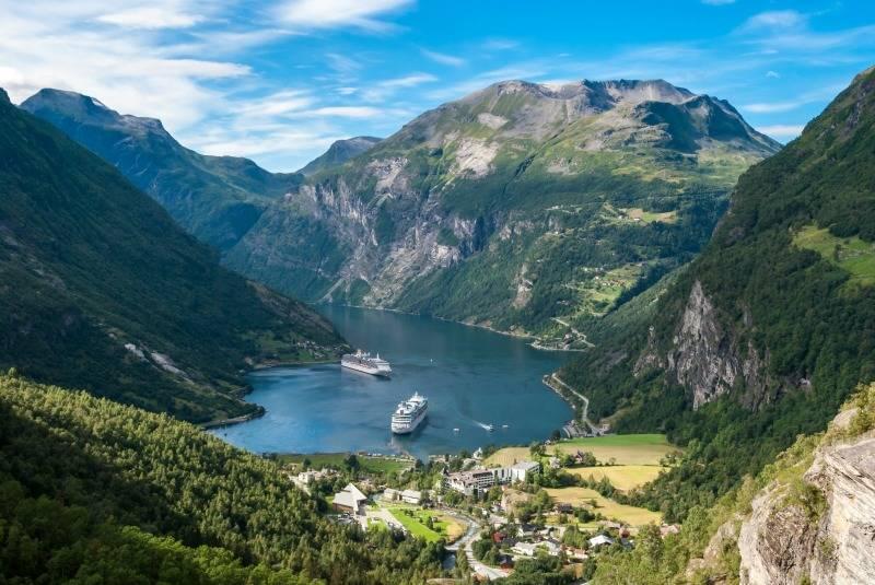 Geiranger fjord in Norway