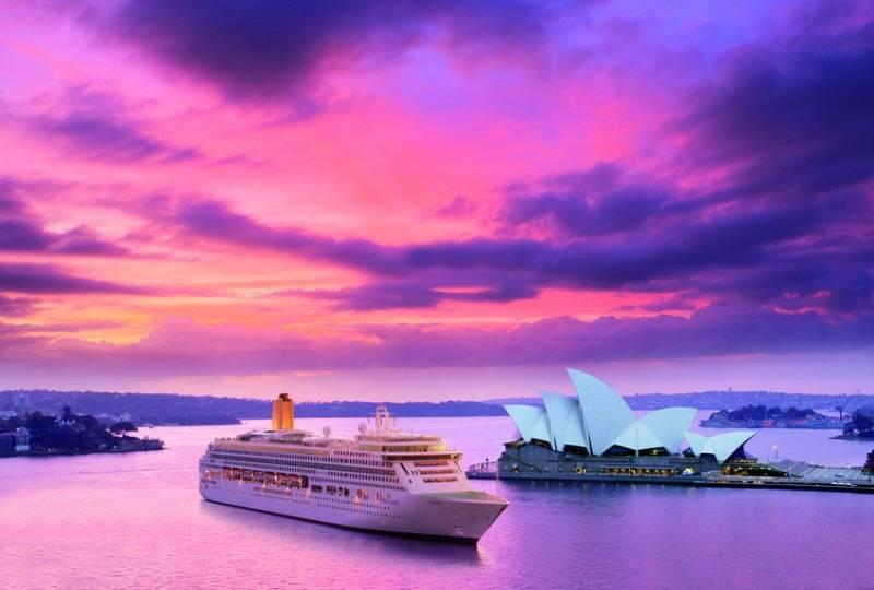 P&O Ship by Sydney Opera House
