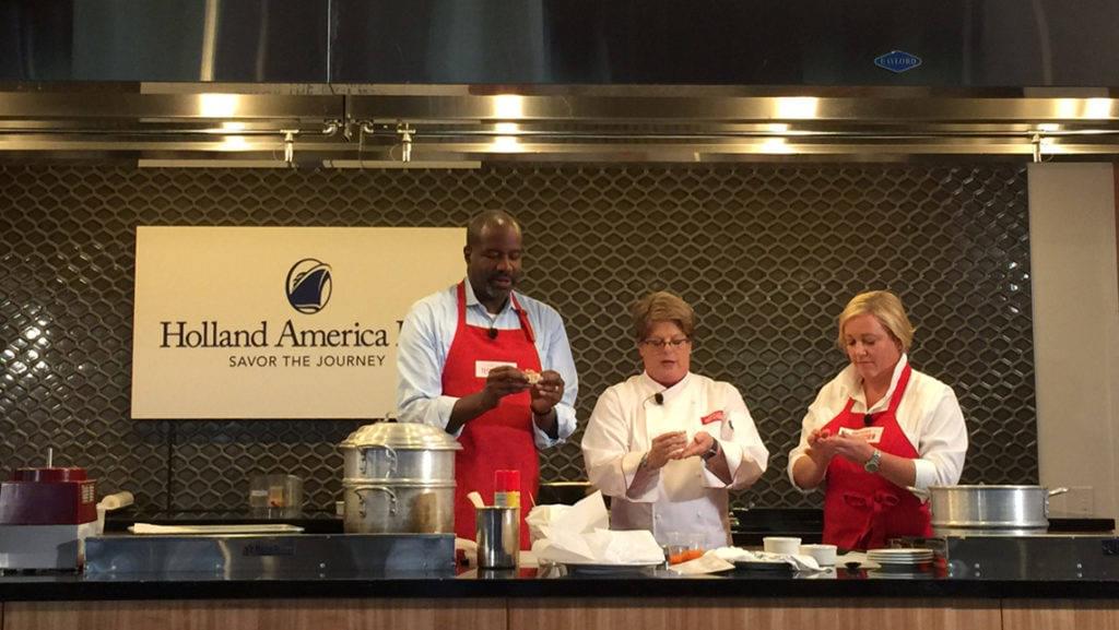 America's Test Kitchen onboard Holland America cruise ship