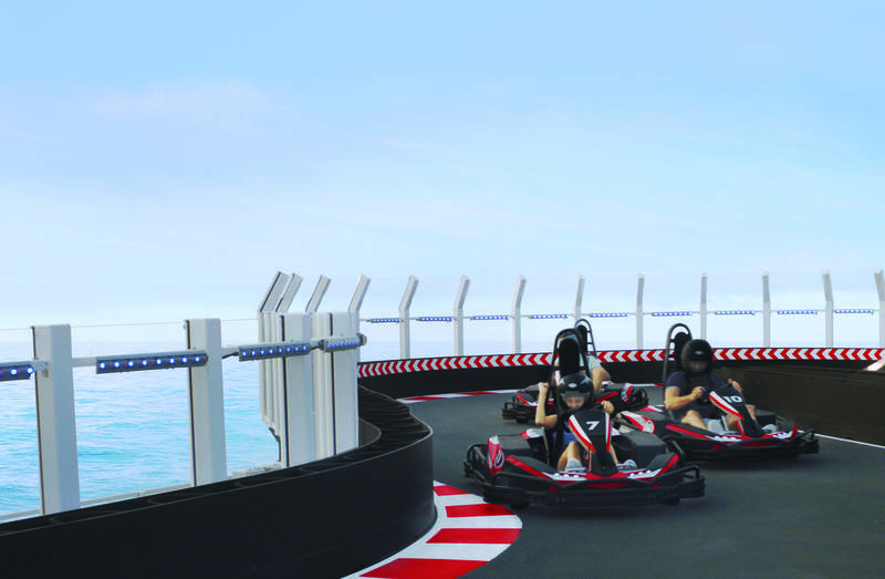 Go Karts on the Norwegian Bliss