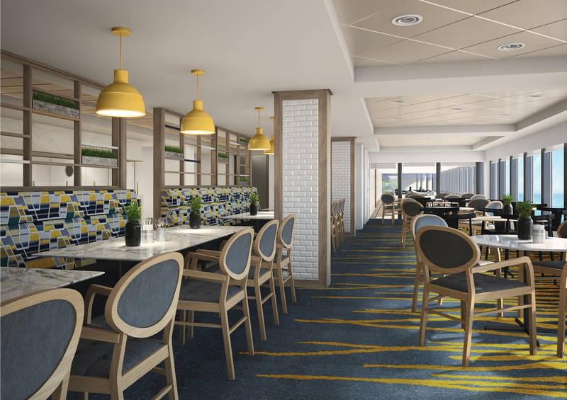 Garden Cafe on the Norwegian Bliss