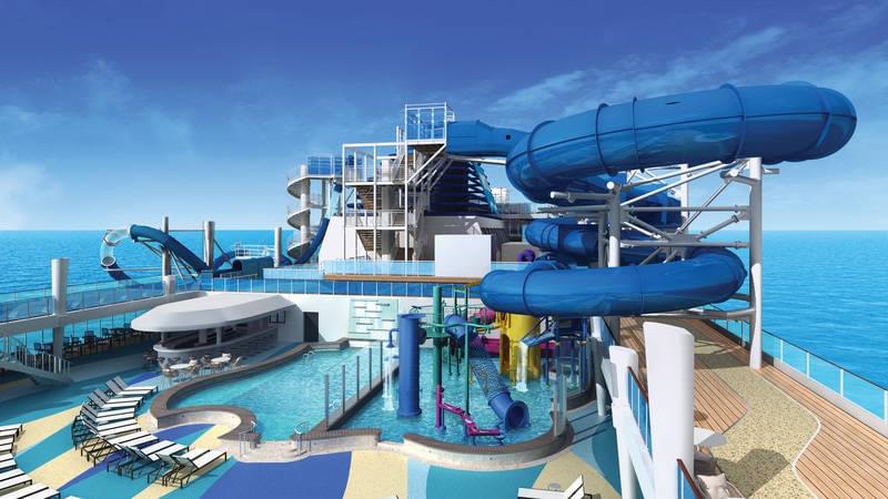 The Waterpark on the Norwegian Bliss