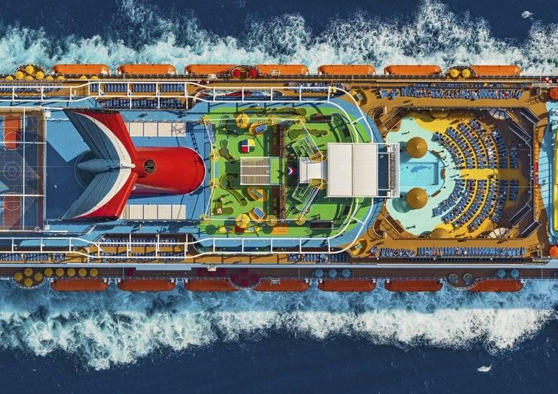 Carnival Cruise Ship from Above