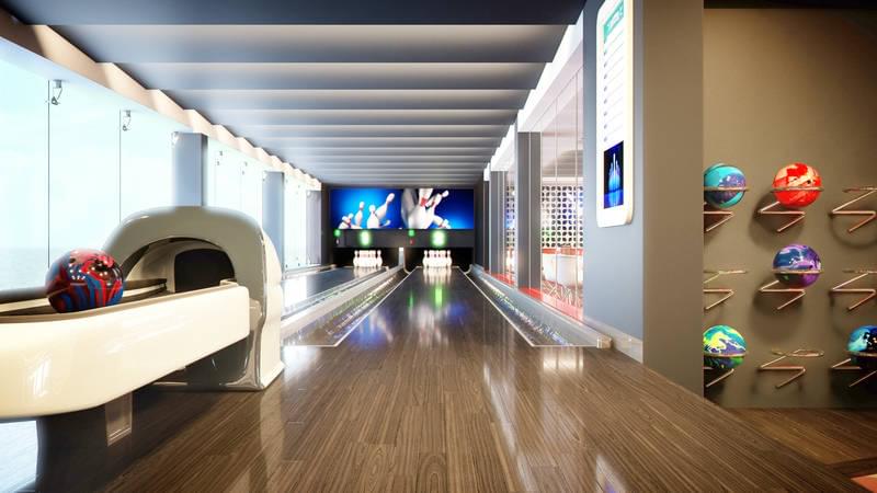 MSC Meraviglia Bowling Alley