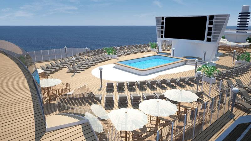 MSC Seaside Sunbathing area