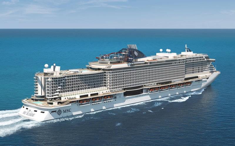 MSC Seaside cruise ship rendering
