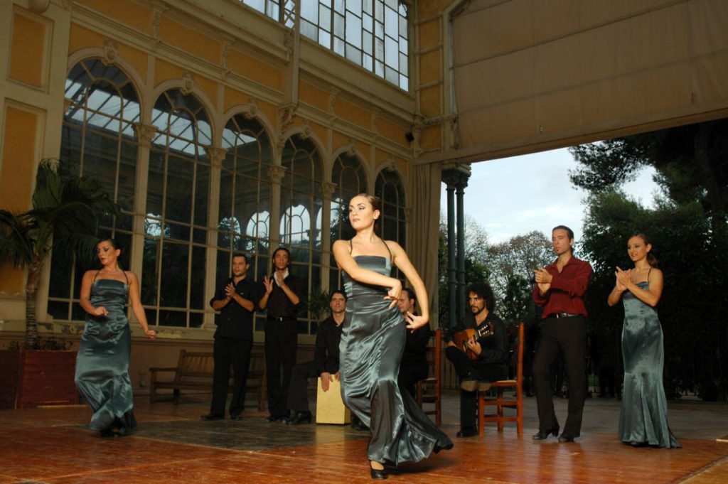 Flamenco dancers performing. Group "Somorrostro" of Taller de Músics de Barcelona.