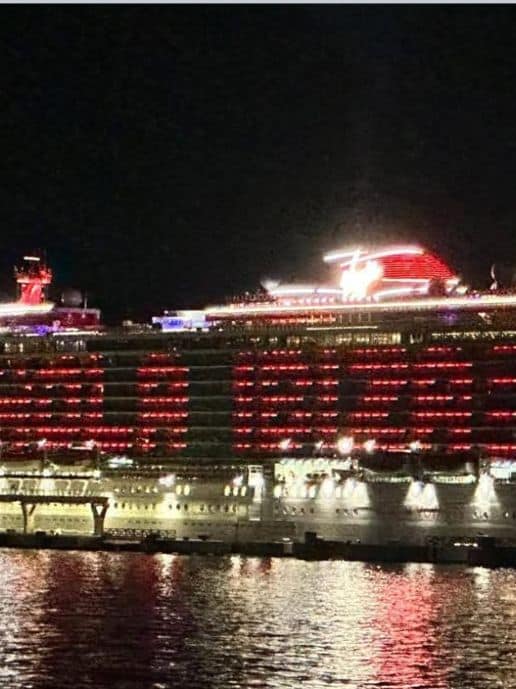 Scarlet Lady Docked Overnight in Ibiza